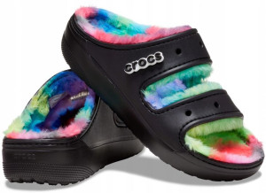 Crocs Ocieplane Klapki Classic Cozzy Sandal 39-40