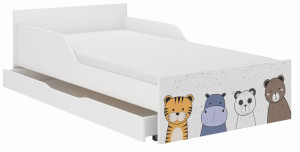 Łóżko dziecięce PUFI 160x80 MINI ZOO