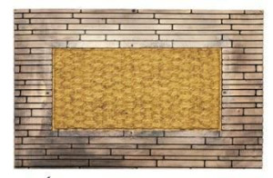 Wycieraczka kokosowa na gumie FENIKS 40x60 wz02