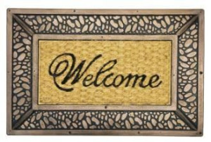 Wycieraczka kokosowa na gumie Welcome FENIKS 40x60 wz03