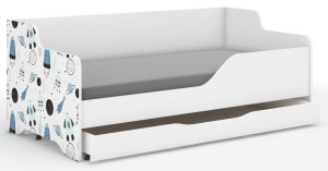 Łóżko dziecięce LILU 160x80 KOSMOS-boki