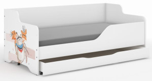 Łóżko dziecięce LILU 160x80 MISIU-boki