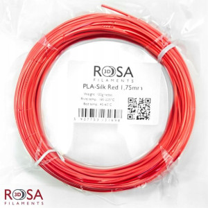 Filament ROSA3D PLA SILK 1,75mm 100g Czerwony Red