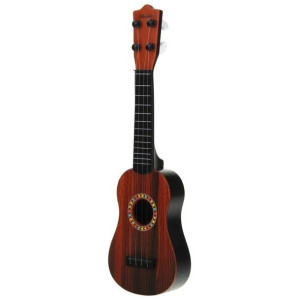 Gitara Ukulele dla Dzieci Kostka do Gry - brązowa