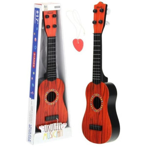 Gitara Ukulele dla Dzieci Kostka do Gry - czerwona