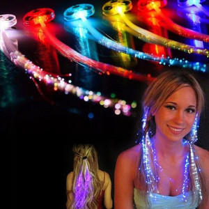 Spinka do włosów LED świecąca flash braid
