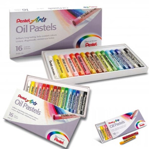 Kredki Pastele Olejne Pentel Phn 16 Kolorów