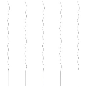 Spiralne podpórki do roślin, 5 szt., 170 cm, stal galwanizowana