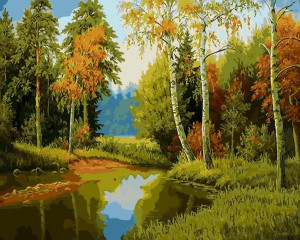 Malowanie po numerach – Jesień ah to Ty - 40x50cm rama