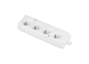 Gniazdo przenośne 4gn z/0 16A 250V białe