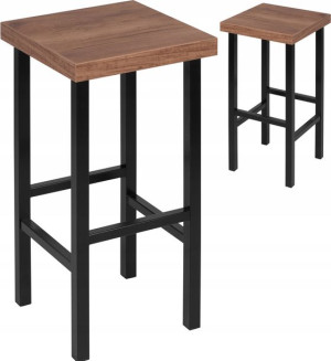 Hoker Metalowy Loft H3 62cm - taboret KOLORY