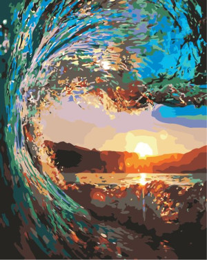 Malowanie po numerach – Westchnienie wakacji - 40x50cm rama