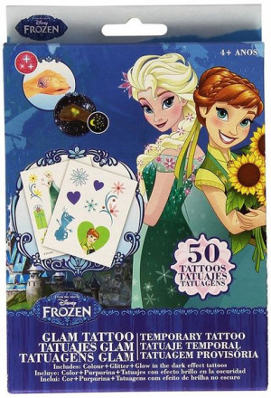 Frozen Tatuaże Fluorescencyjne 50 Sztuk Zestaw