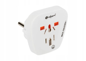 Adapter Podróżny Przejściówka Do Gniazdka Wtyk E