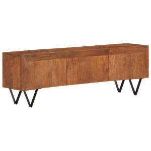 Szafka pod TV, 140x30x45 cm, lite drewno mango