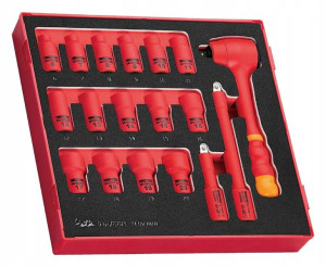 Zestaw nasadek izolowanych Teng Tools VDE 1000V