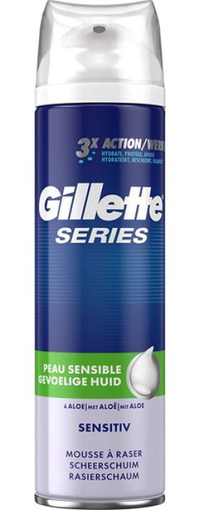 Gillette Pianka Do Golenia Sensitiv Dla Skóry Wrażliwej Z Aloesem 250 Ml