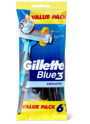 Gillette Blue 3 Smooth Maszynka Do Golenia 6 Szt