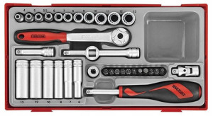 Zestaw kluczy nasadowych 1/2'' Teng Tools TT143512