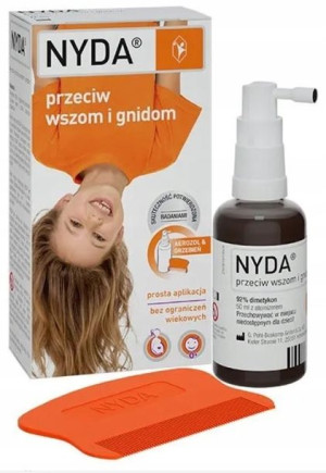 Nyda Preparat Przeciw Wszom Gnidom Wszy 50ml