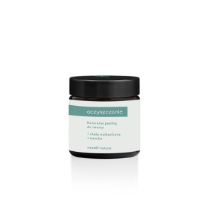 Needit Nature Naturalny peeling do twarzy Skała wulkaniczna Matcha