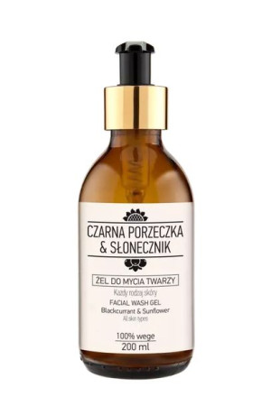 NOVA KOSMETYKI żel do mycia twarzy czarna porzeczka & słonecznik 200 ml