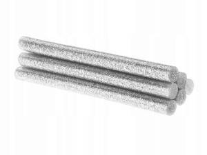 Klej Na Gorąco Brokat Wkłady Srebrny 11mm 5szt
