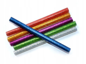 Klej Na Gorąco Mix Kolor Brokat Wkłady 11mm 10szt