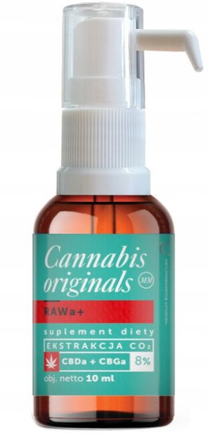Olejek CBD Cannabis Originals CO2 10ml 8% RAWa+
