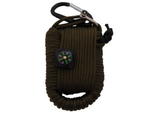 Paracord Survival Kit Large Oliv