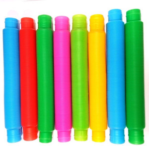 Rurki Pop Tube Tubes Sensoryczne Kolorowe 70cm 8sz