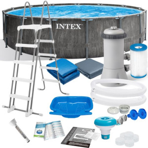 Basen stelażowy 457 x 122 cm INTEX 26742 Zestaw akcesoriów