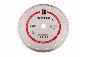 Tarcza Diamentowa Bauster 230mm Turbo Beton Cegła