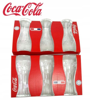 Szklanki Coca Cola 370 Ml Tłoczone 6 Szt Oryginał