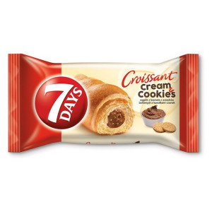 7 Days Cream & Cookies Rogalik z kremem z orzechów z kawałkami ciastek 60 g