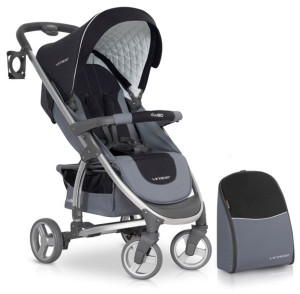 Wózek spacerowy 0+ VIRAGE CARBON EASY-GO + TORBA + AKCESORIA