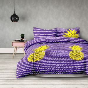 Amelia Home Pościel Basic Pineapple 135x200*2+80x80*2