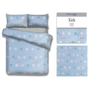 Ameliahome Zestaw Pościeli Kids Happygiraffe 135x200+40x60+80x80
