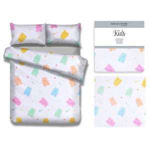 Ameliahome Zestaw Pościeli Kids Candybears 135x200+40x60+80x80