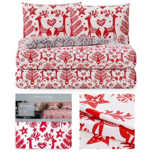Ameliahome Zestaw Pościeli Snuggy Rudolph 200x220+80x80*2