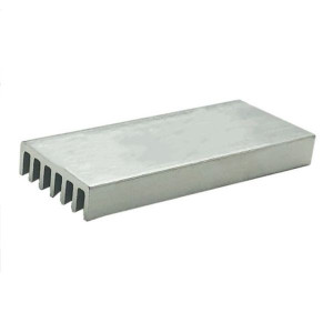 Radiator aluminiowy wytłaczany 50x20x6mm srebrny radiator chłodzący