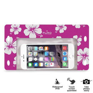 PURO Waterproof Bag-Nieprzemakalne etui smartphone/phablet max. 5.7"(różowy