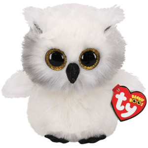 TY BEANIE BOOS Austin biała sowa 15cm 36305