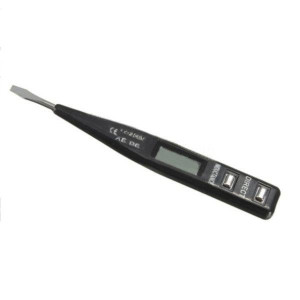  Próbnik cyfrowy tester napięcia 12-230V LCD DETECTOR