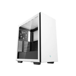 Deepcool MID TOWER CASE CH510 okno boczne, biały, Mid-Tower, zasilacz w zes