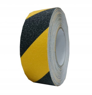 Taśma Antypoślizgowa Żółto-czarna Na Schody 25mm/18m Budfix
