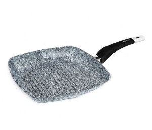 Patelnia Grill 24cm Marmurowo-ceramiczna Zilner Zl-7053