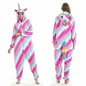Onesie Jednorożec Unicorn Tęczowy Różowy XL