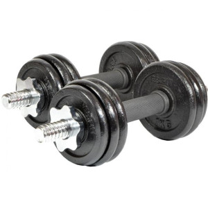 Hantla Żeliwna 15kg ( 2x7.5 Kg ) Walizka Eb Fit
