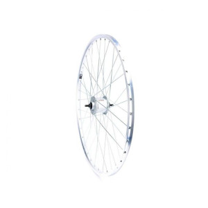 Koło 28 Cali Przód Z Piastą Shimano Obręcz Srebrna